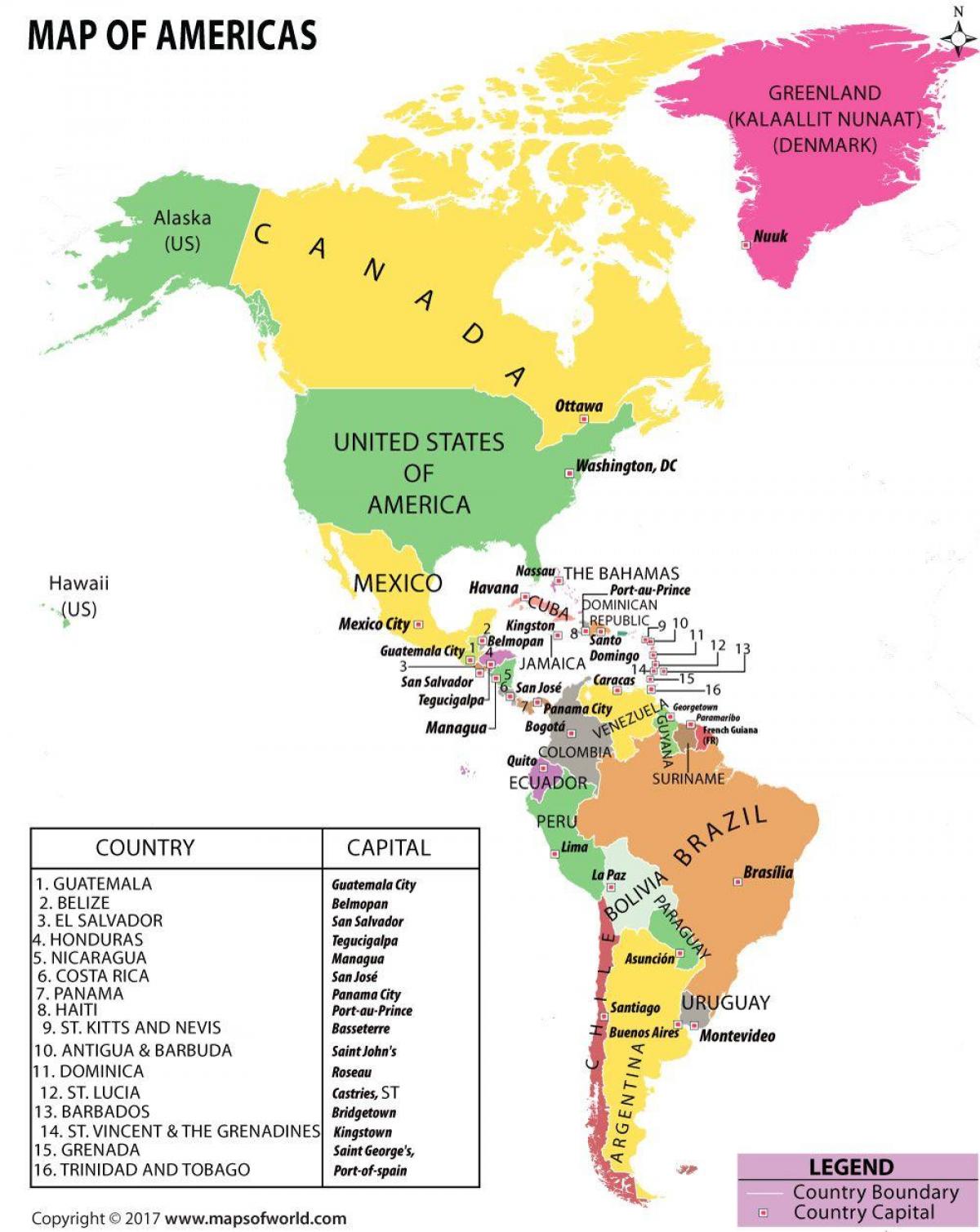 карта Гондурас Южная Америка