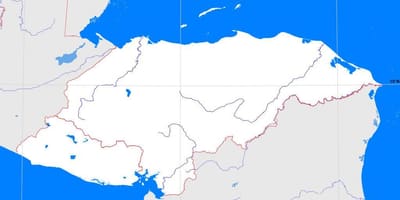 Гондурас пустой карте