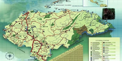 Карта Гондураса географии
