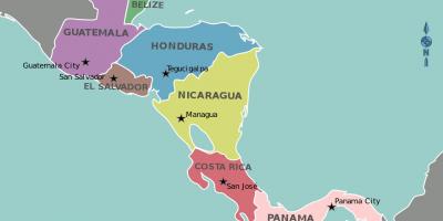 Карта Гондураса карте Центральной Америки