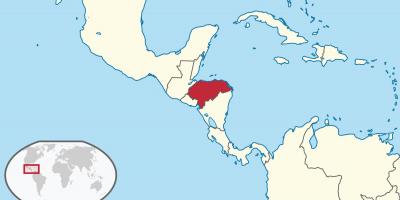 Расположение Гондурас на карте мира
