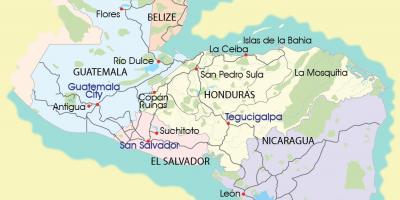 Карта москитии Гондурас